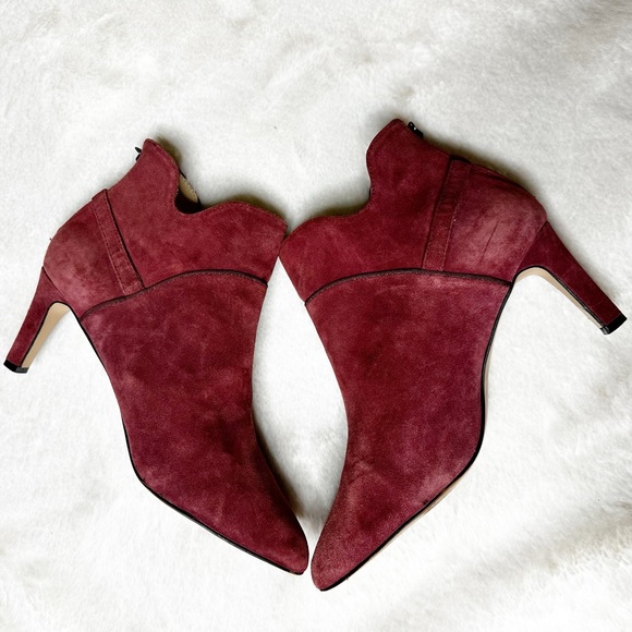 Adrienne Vittadini Shaye Suede Pointed Toe Ankle Booties Ox Women’s Sz 8.5 - Picture 3 of 12